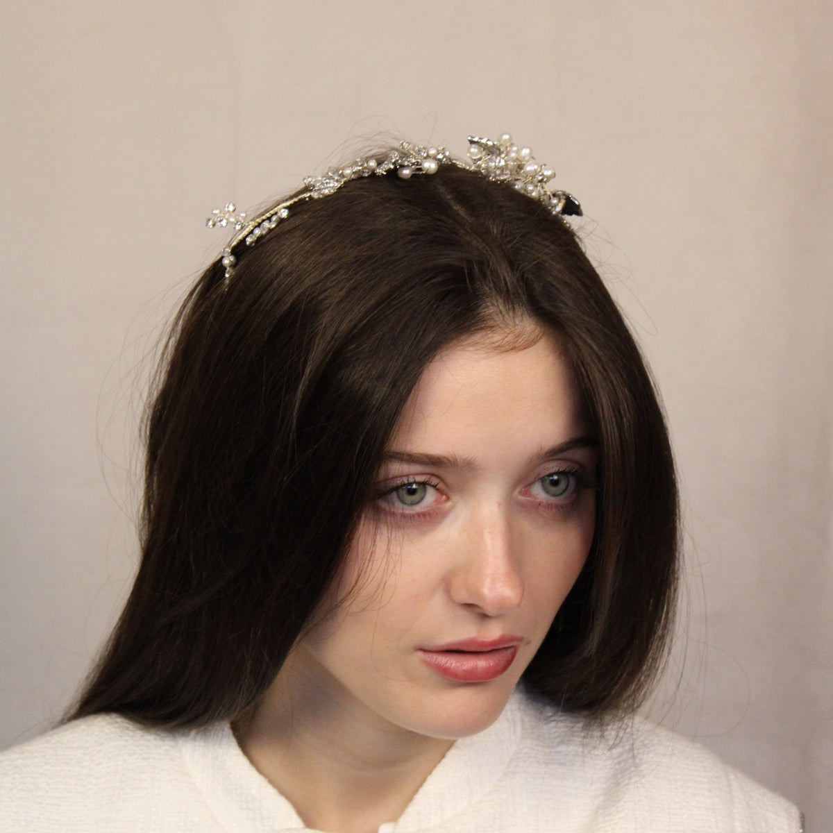 Diamanté & Pearl Headpiece