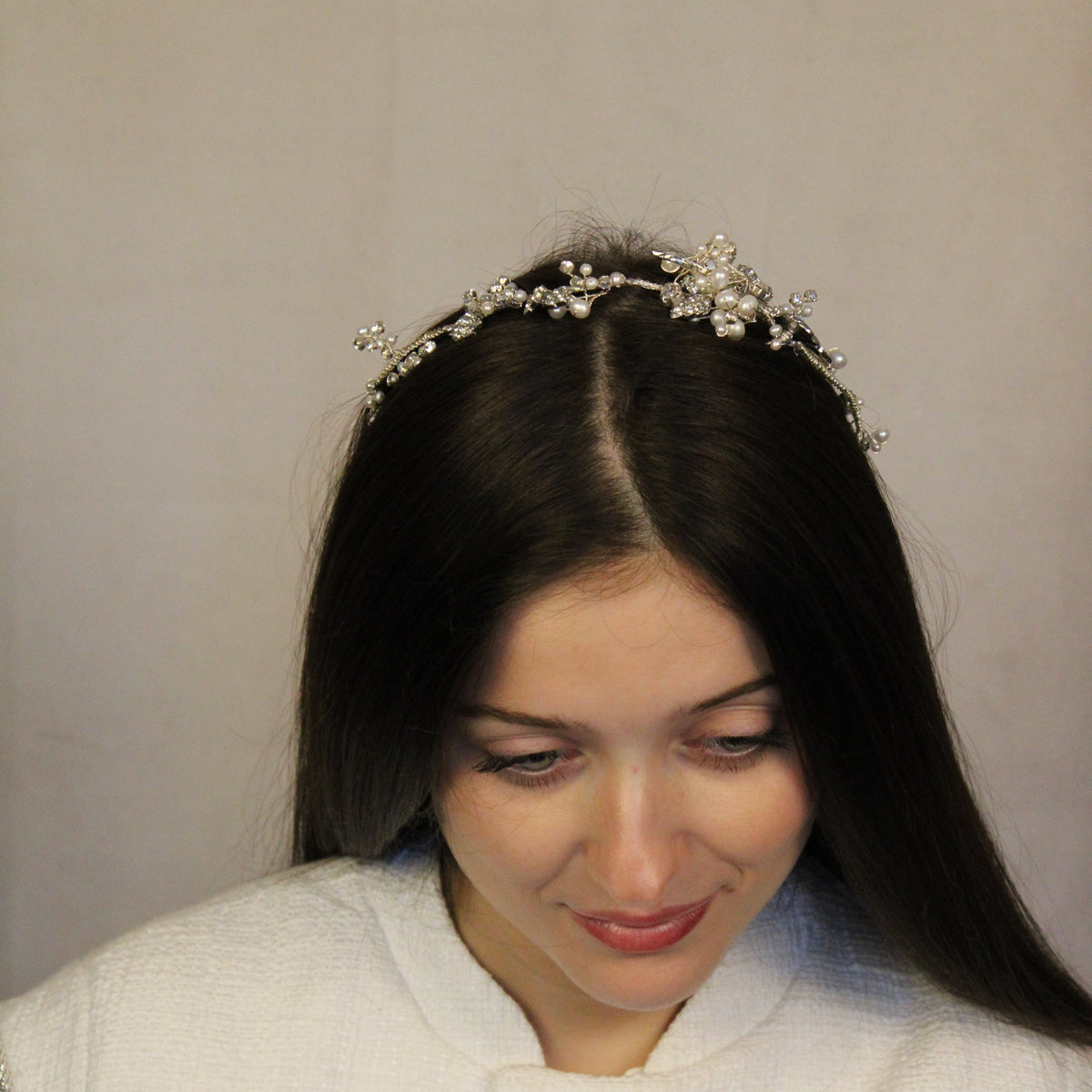 Diamanté & Pearl Headpiece